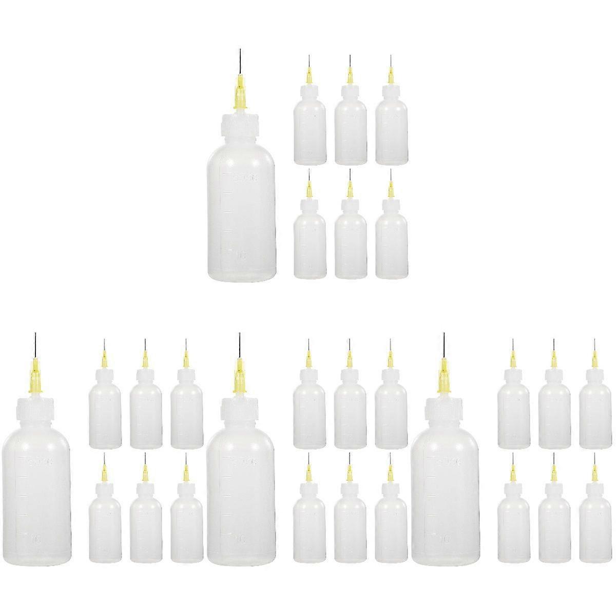 24 pcs  Multi Purpose Precision Needle Tip Applicator Squeeze Bottles Liquid Glue Dropper Dispenser