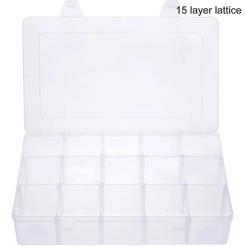 Organizer Box With Adjustable Dividers, 15/24/36 Compartment Organizer