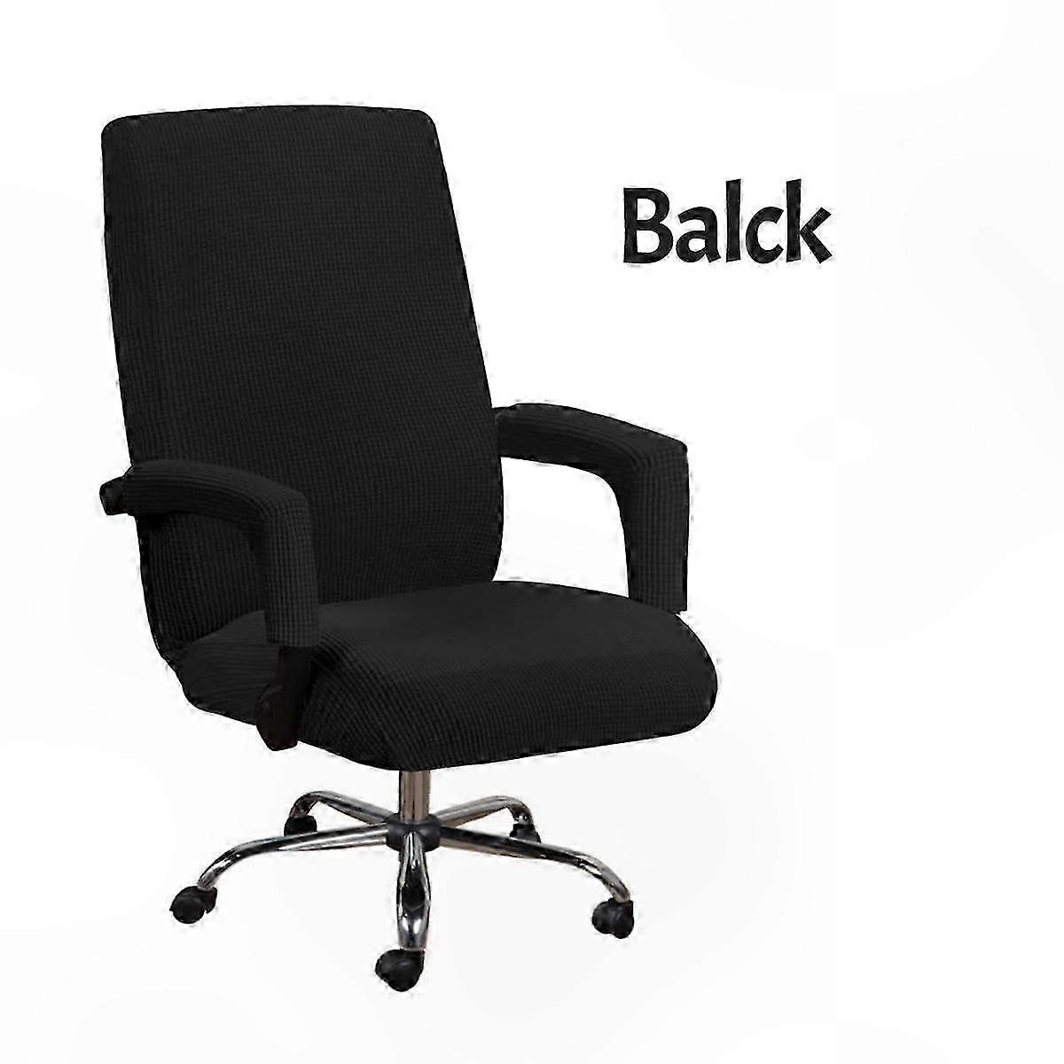 Elastický chránič kancelářské židle s plným krytím a potahem na loketní opěrky a sedák pro židle velikosti XL/L, pratelný design