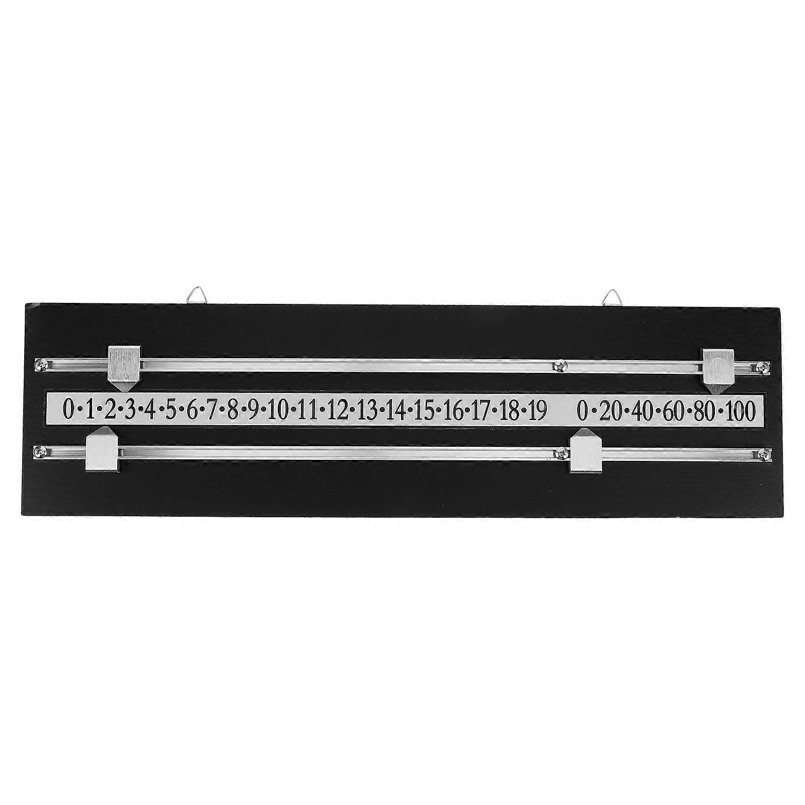 1 Set Shuffleboard Scoreboard - Wall-Mounted Billiard Scoreboard With Dual Slide Tracks For Accurate Score Keeping - Reusable Score Keeping Board For 