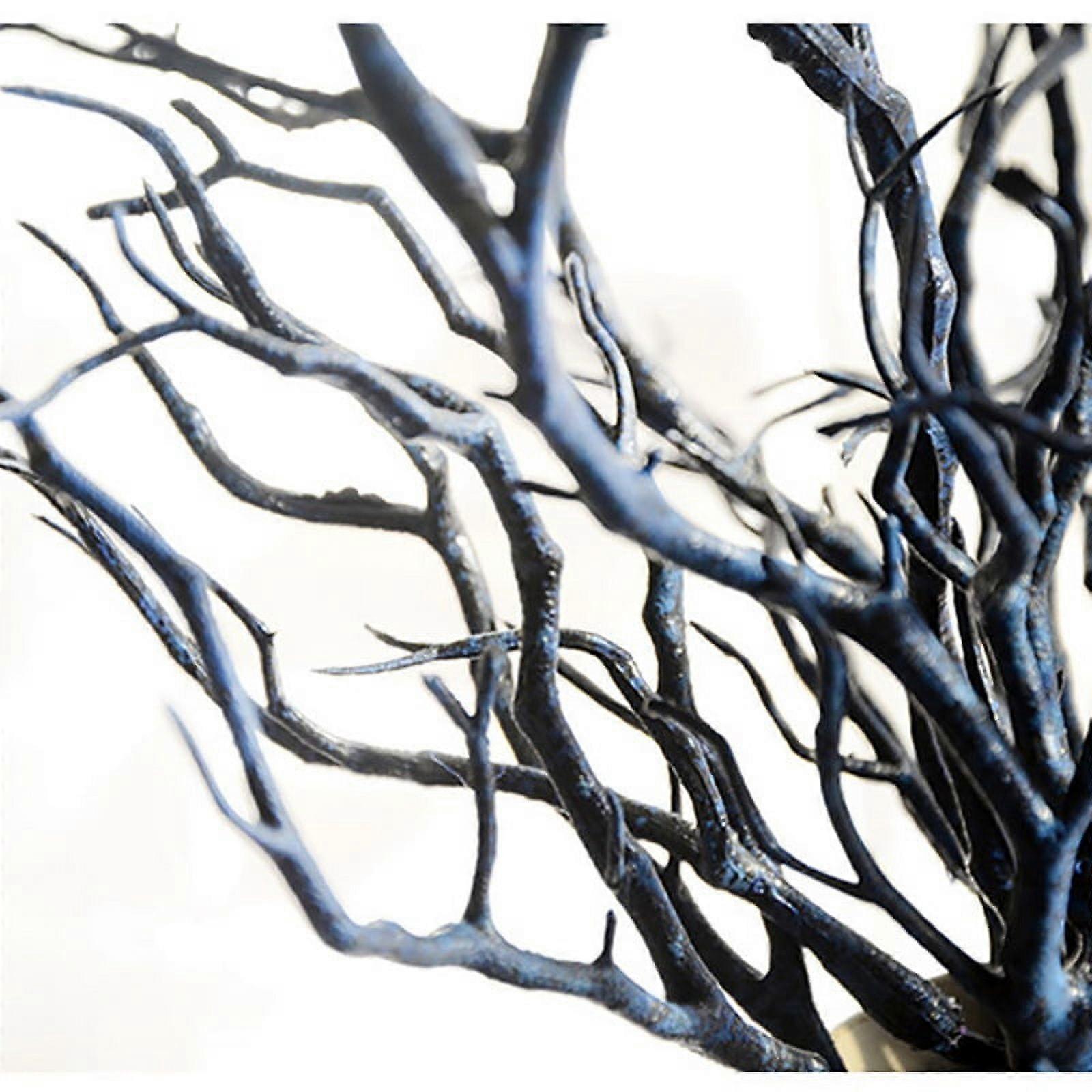 lifeuping 35cm Artificial Curly Willow Branch in Plastic Planter (3 Count)