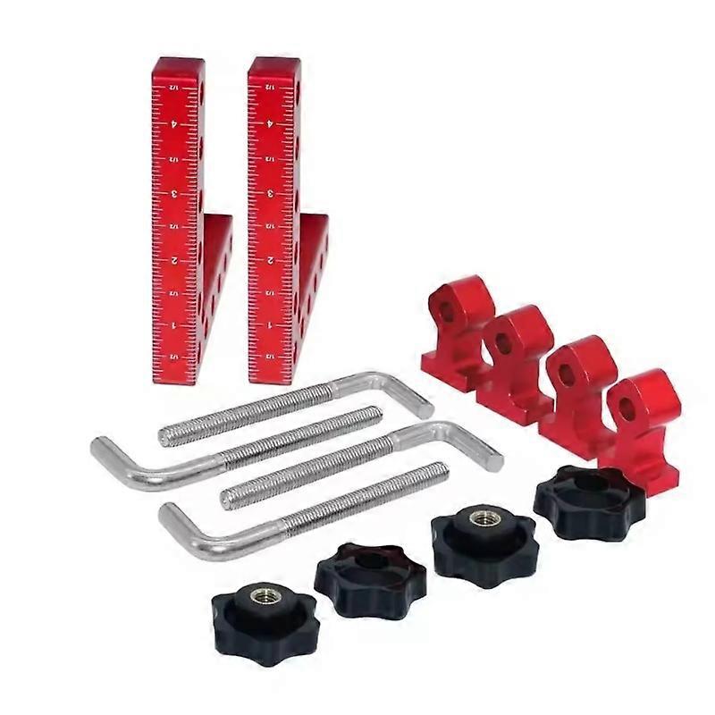 120mm Right Angle Fixator 90 Degree L-shaped Auxiliary Fixture Woodworking Marking Measurement Positioning and Clamping Tool