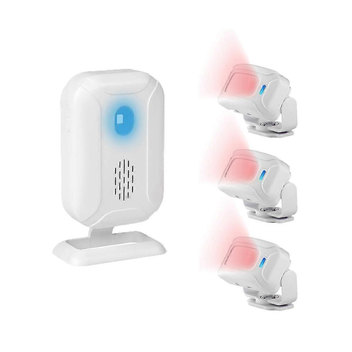 Wireless Home Security Infrared Wireless Doorbell Alert Alarm Bell Entry Alarm System Store