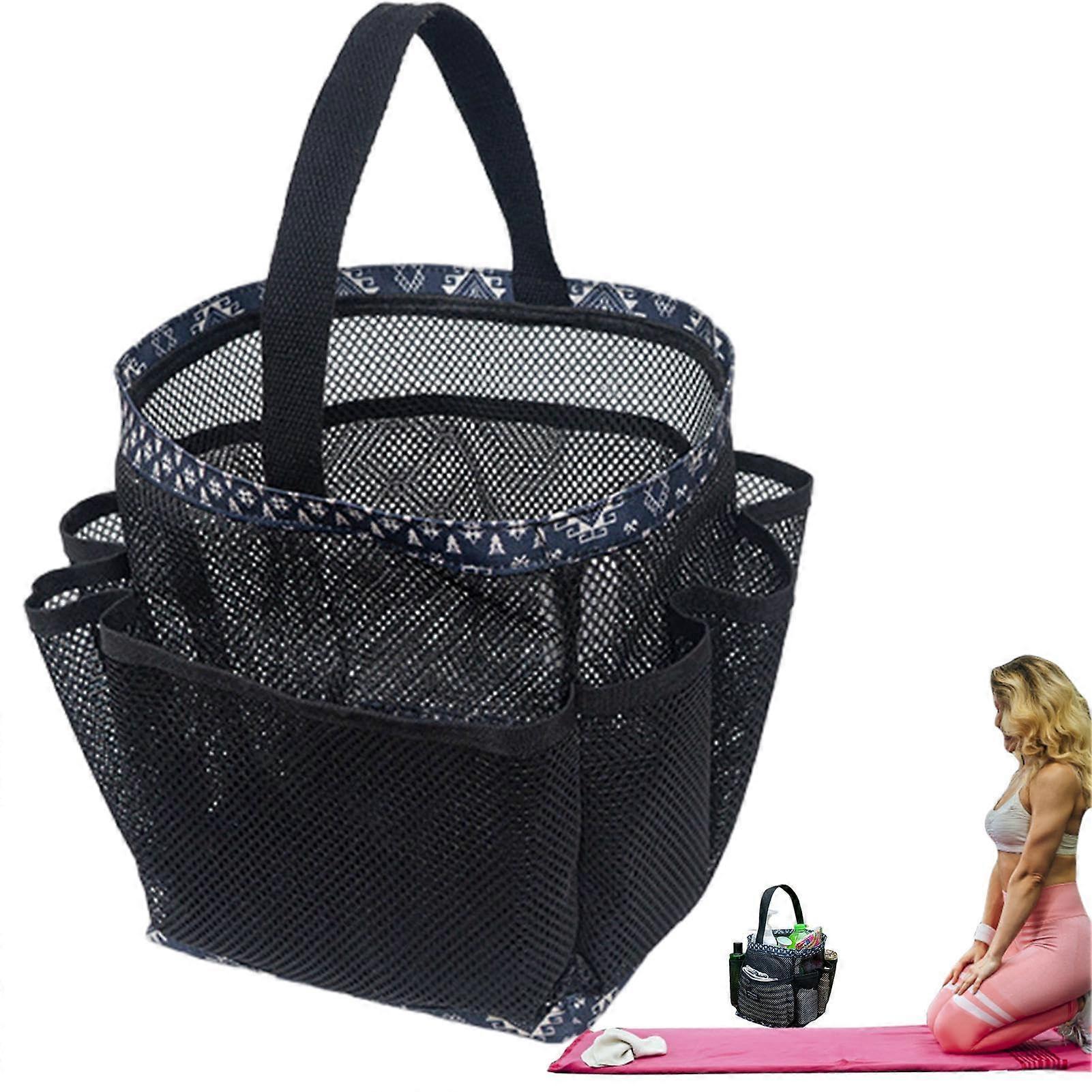 Mesh Shower Caddy With 8 Storage Pockets | QuickDry Mesh Shower Caddy For Gym, College, Travel, Swimming And Sports