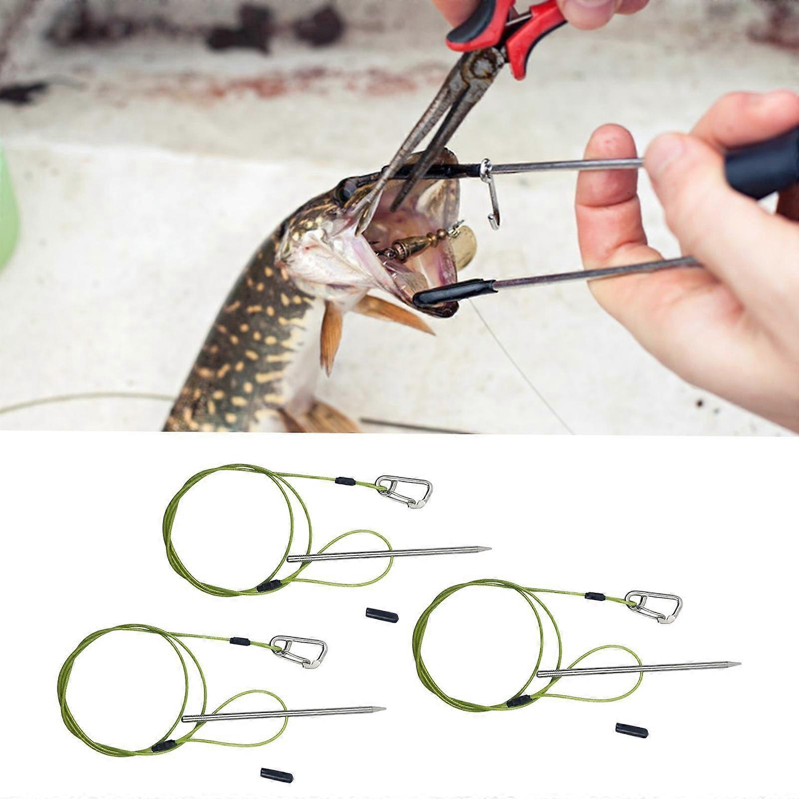 Fish Stringer Clip Portable Multipurpose Stainless Steel Cable