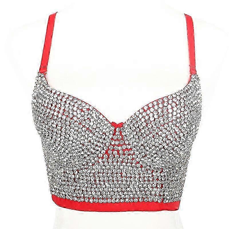 المرأة الرباط حجر الراين بوستير المحاصيل الأعلى، مثير مشد أعلى حمالة الصدر