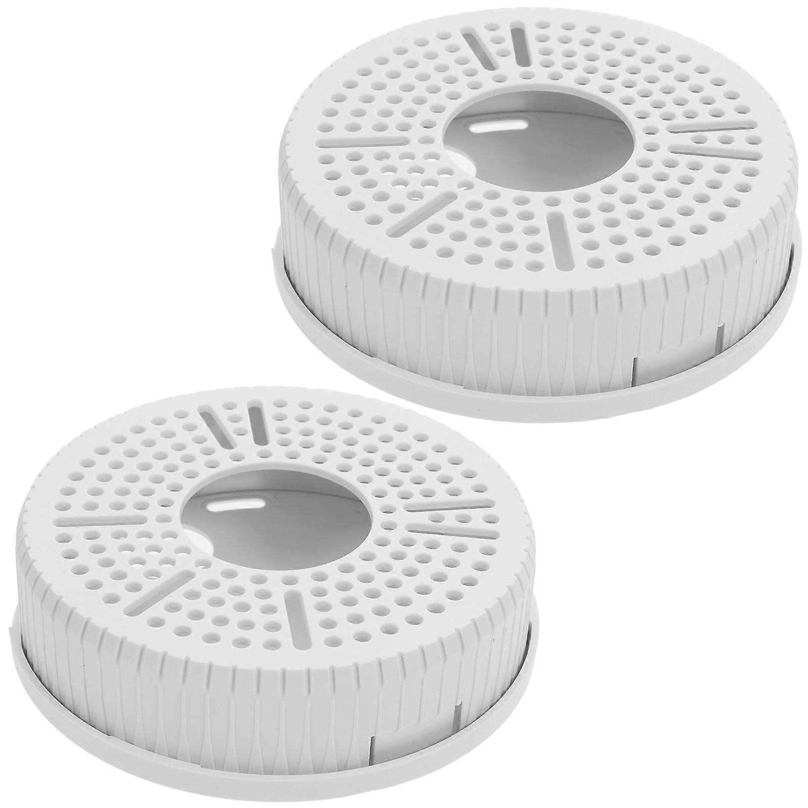 White Plastic Camera Mount Bracket for Outdoor Security with 2Pcs Pack