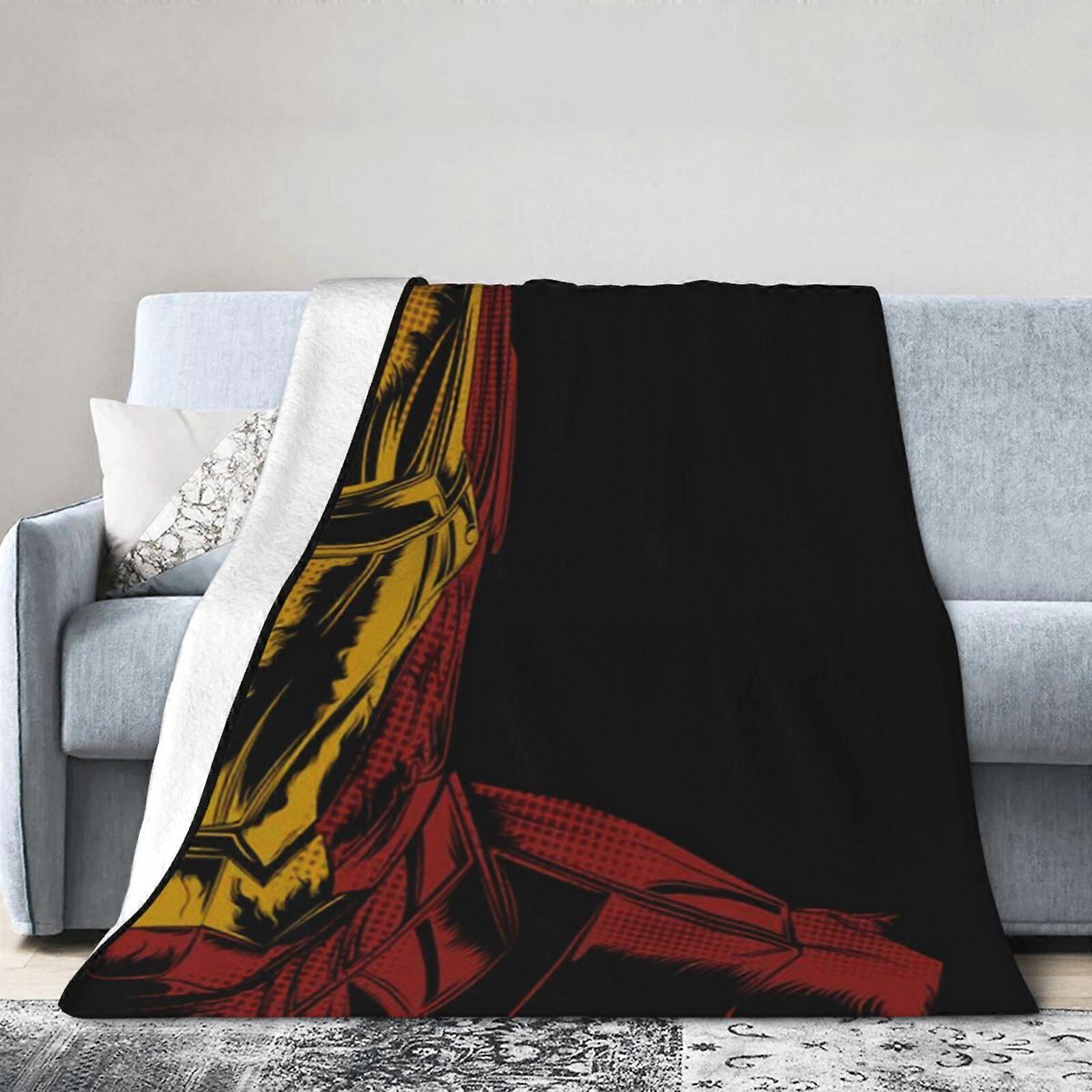 Iron Man Hotel Blanket, Anime Blanket For Bed, Sofa Blanket, Ultra Soft Fleece Blanket For Bedroom Living Room, 60 X 50 Inches