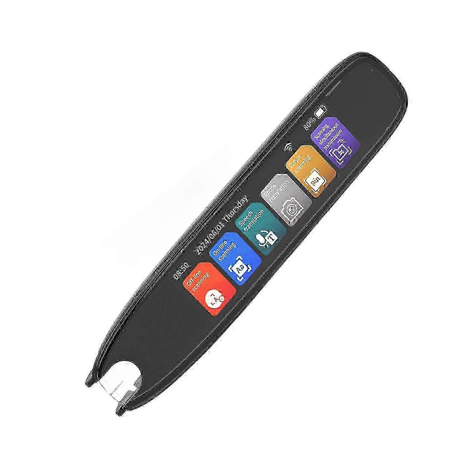 Reading Pen 3.7in Touchscreen Quick Response Portable Reader Pen Language Translator for Travel Work Study