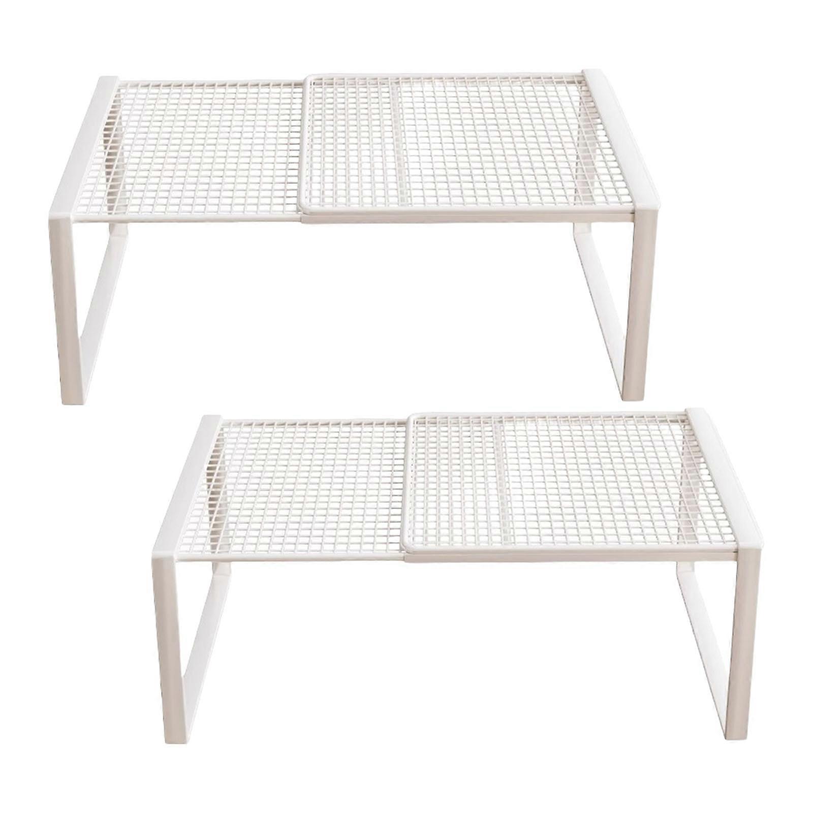 Adjustable Closet Shelf Organizers Practical Metal Storage Rack For Home Wardrobes Space Saving Solution Multicolor