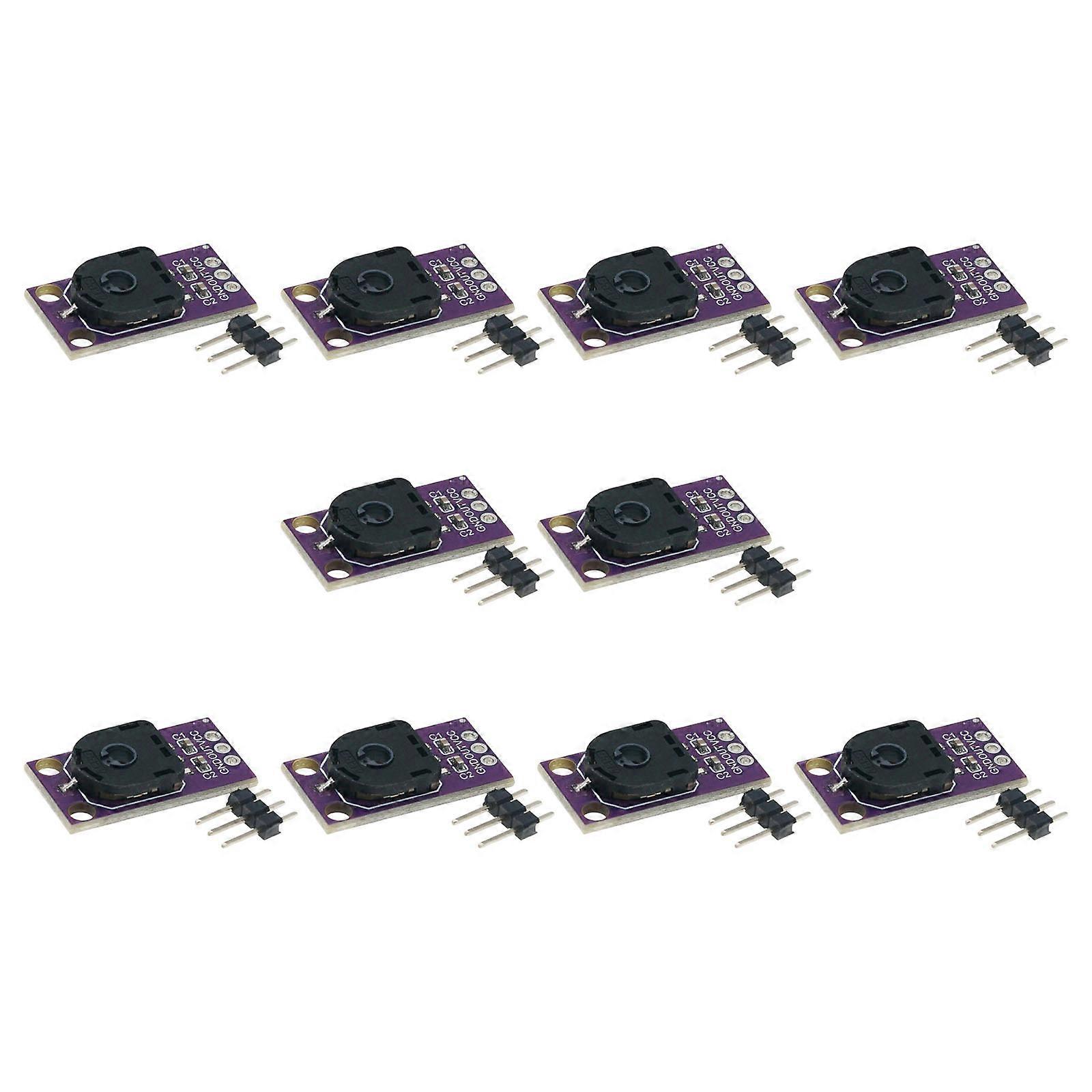 10Pcs Rotational Angle Sensorings Module 10K Resistance for Sound Tuning and Feedback Systems Multicolor
