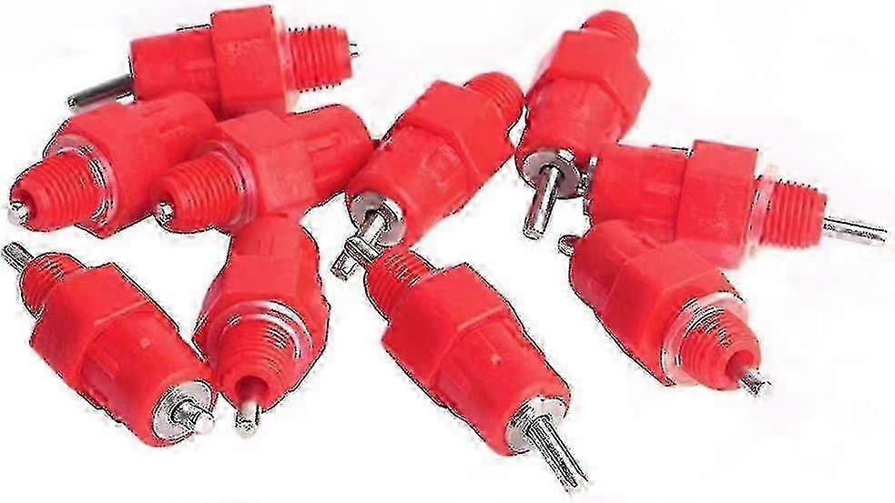 20 חתיכות מזין עוף פטמת מים אספקת עופות לבורג בסגנון מתאים לסוגי עופות שונים