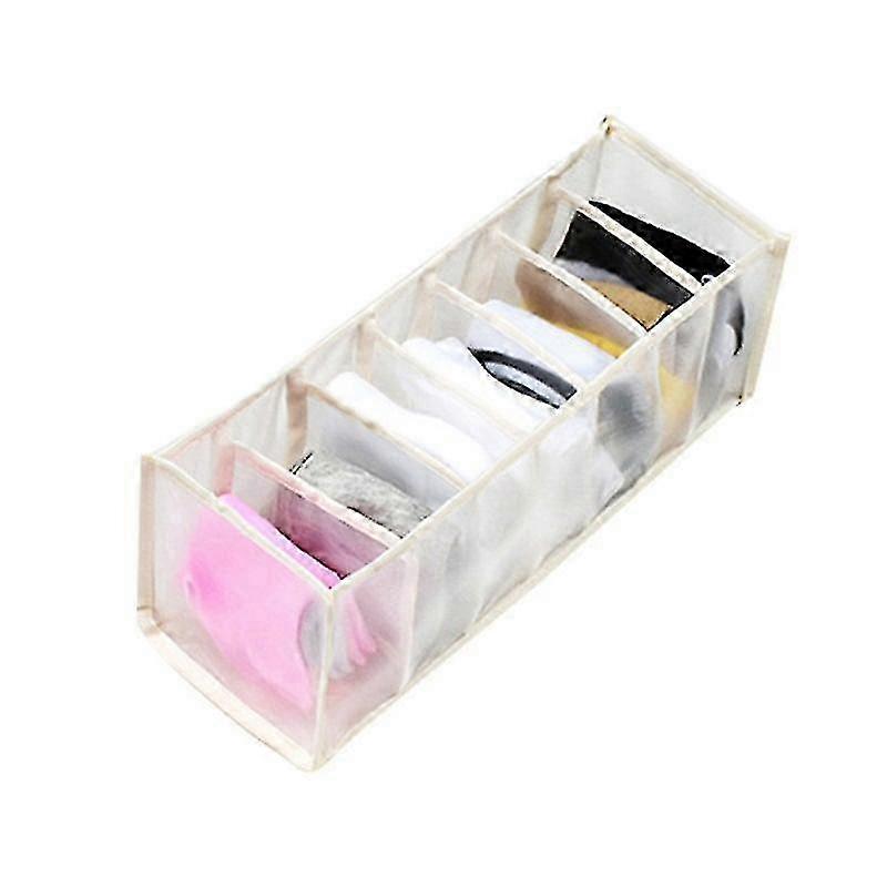 Fabric Closet Divider 7 Grid Underwear Storage Solution