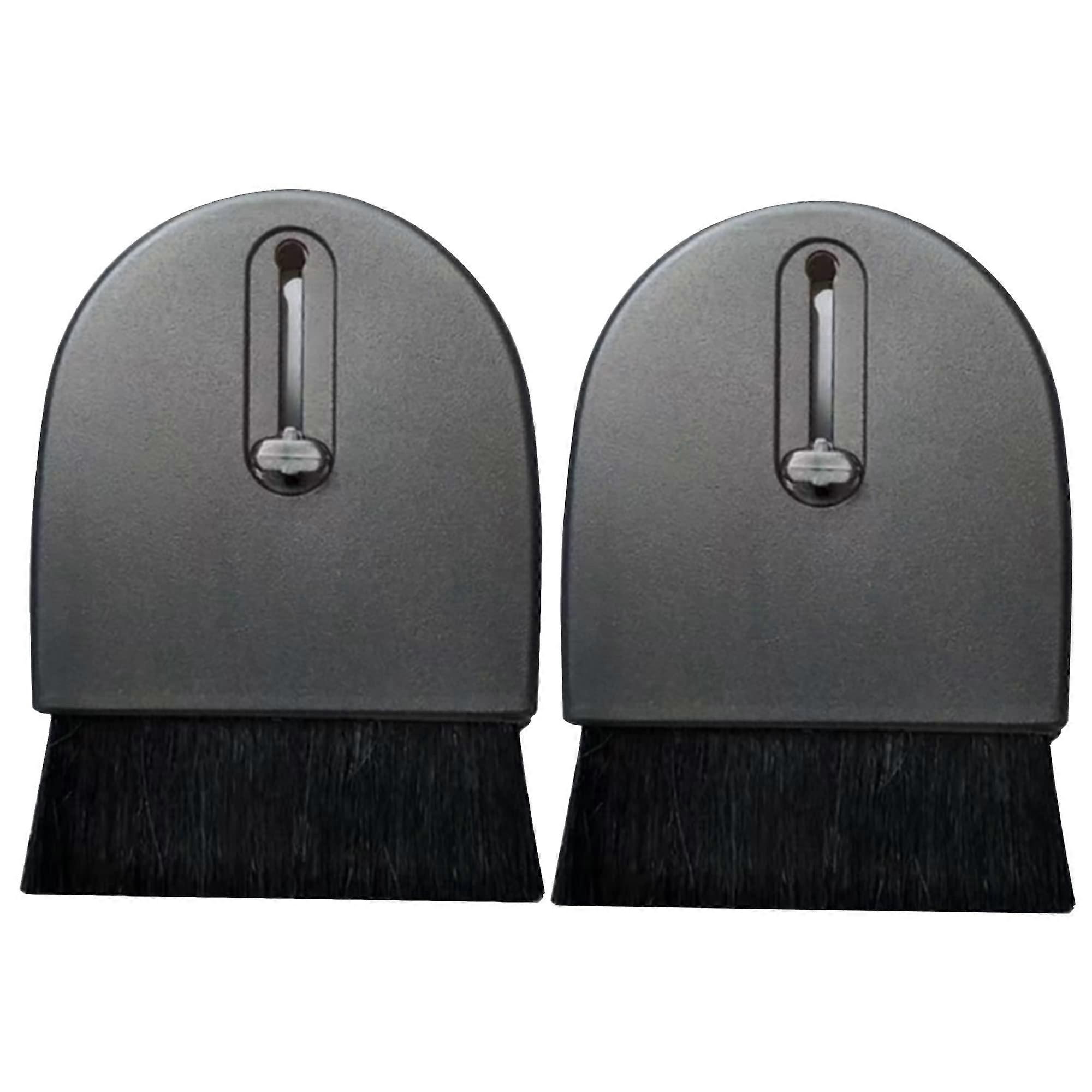 Laptop Keyboard Cleaning Brush 2 Pack with Sliding Design for Computers, Phones, Cameras, Car Interiors and Office (Black)