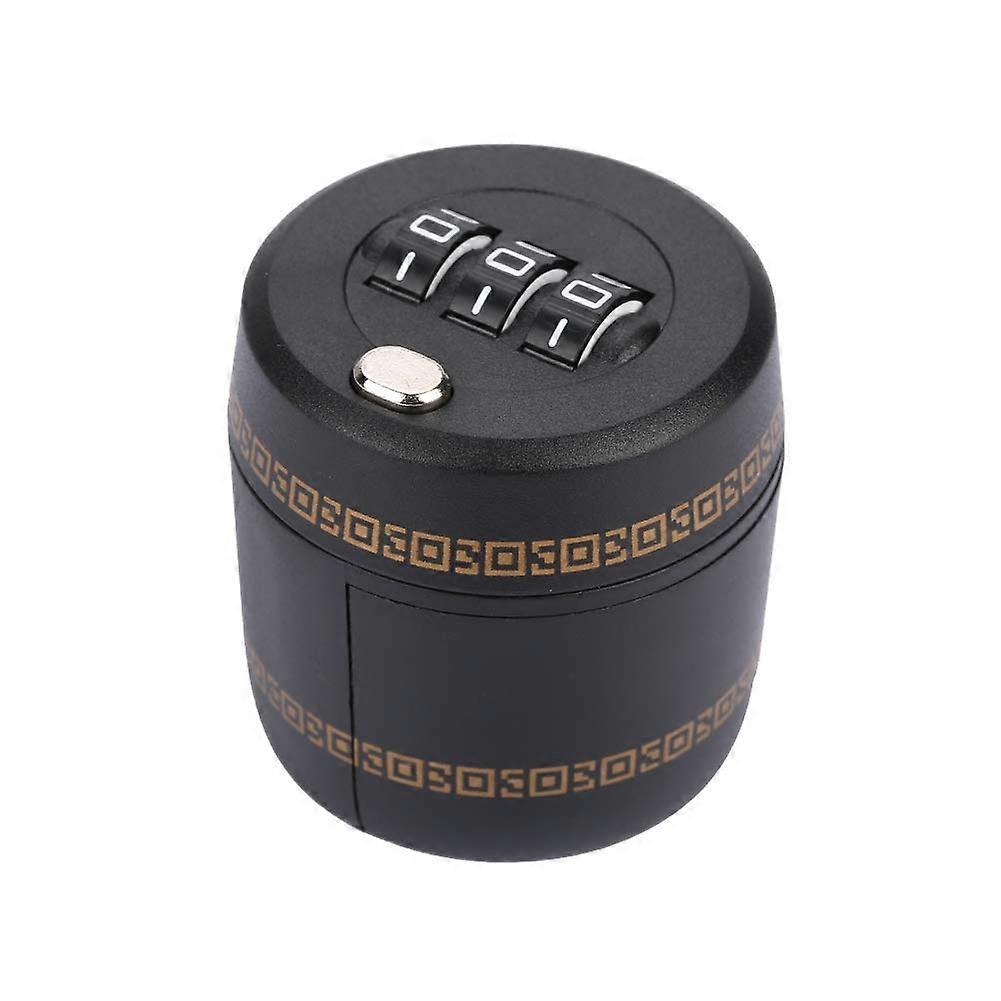 Wine Bottle Combination Lock Zinc Alloy 3Digit Code Protector for Collectors, Black, 1 Unit