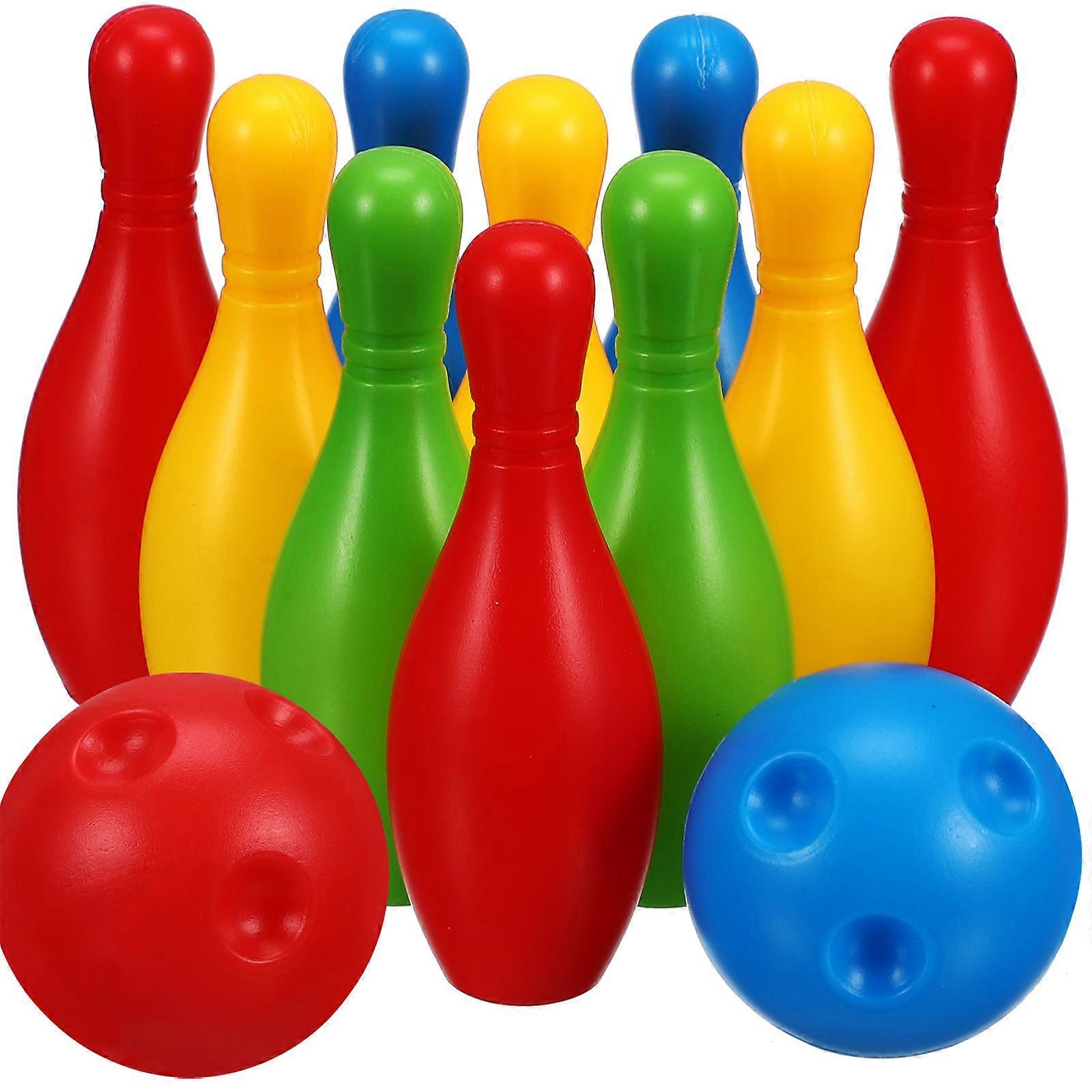 Kid Bowling Toy Colorful Mini Bowling Game for Playing 6Sets