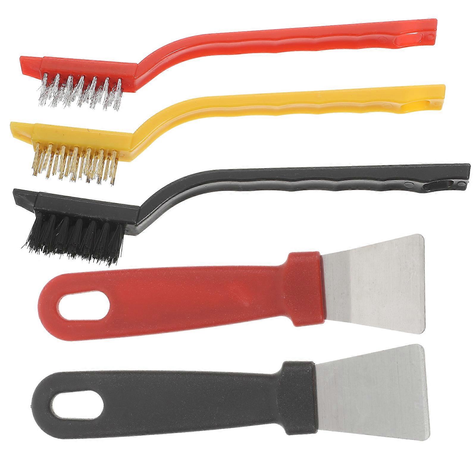 Ensemble de brosses de nettoyage pour recoins (1 ensemble) - Accessoire de nettoyage ménager