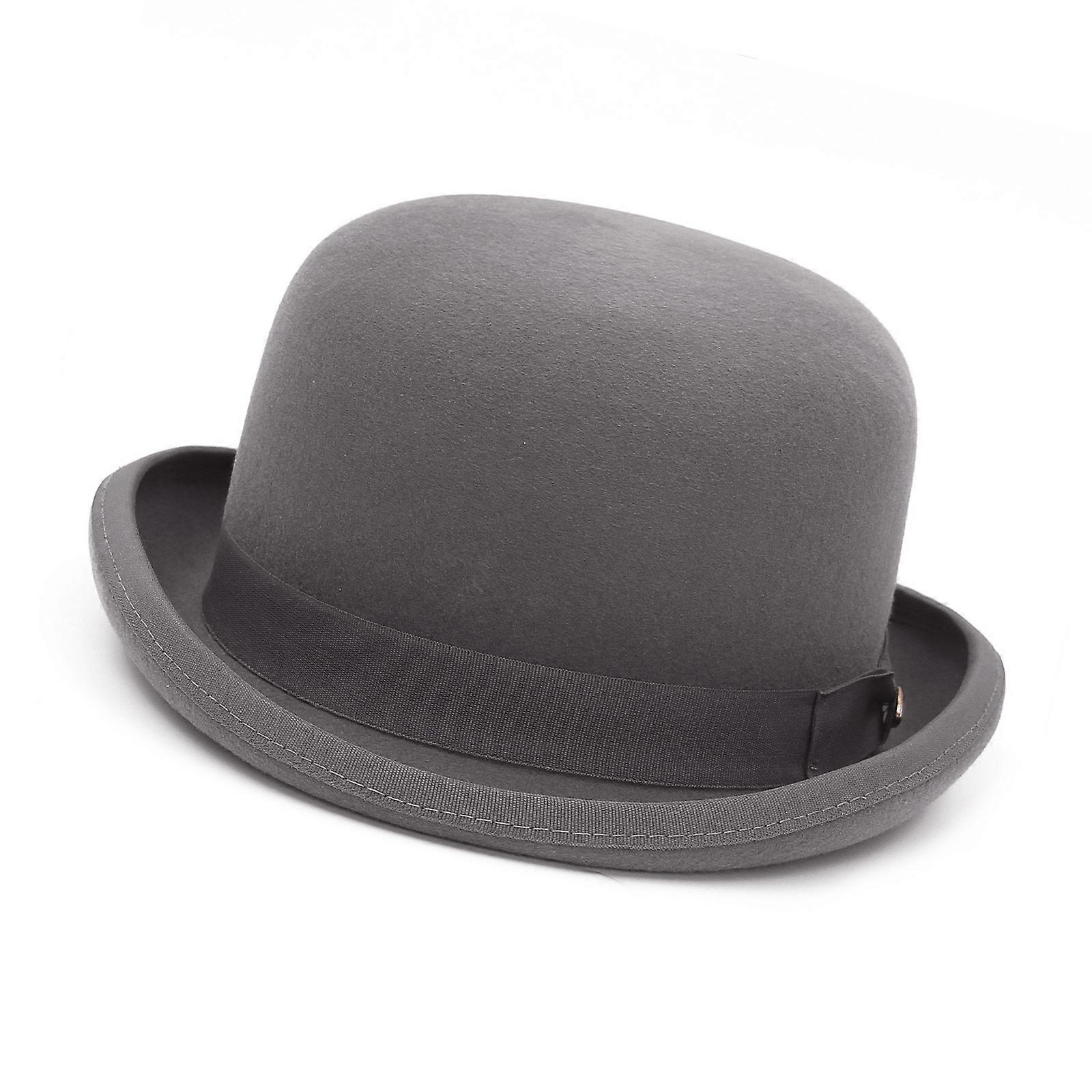 Roll Brims Vlněný klobouk pro dospělá jevištní vystoupení Klobouk Tematický večírek Vysoký klobouk Maškarní klobouk Klobouk na hudební festival G20FMZ274B M