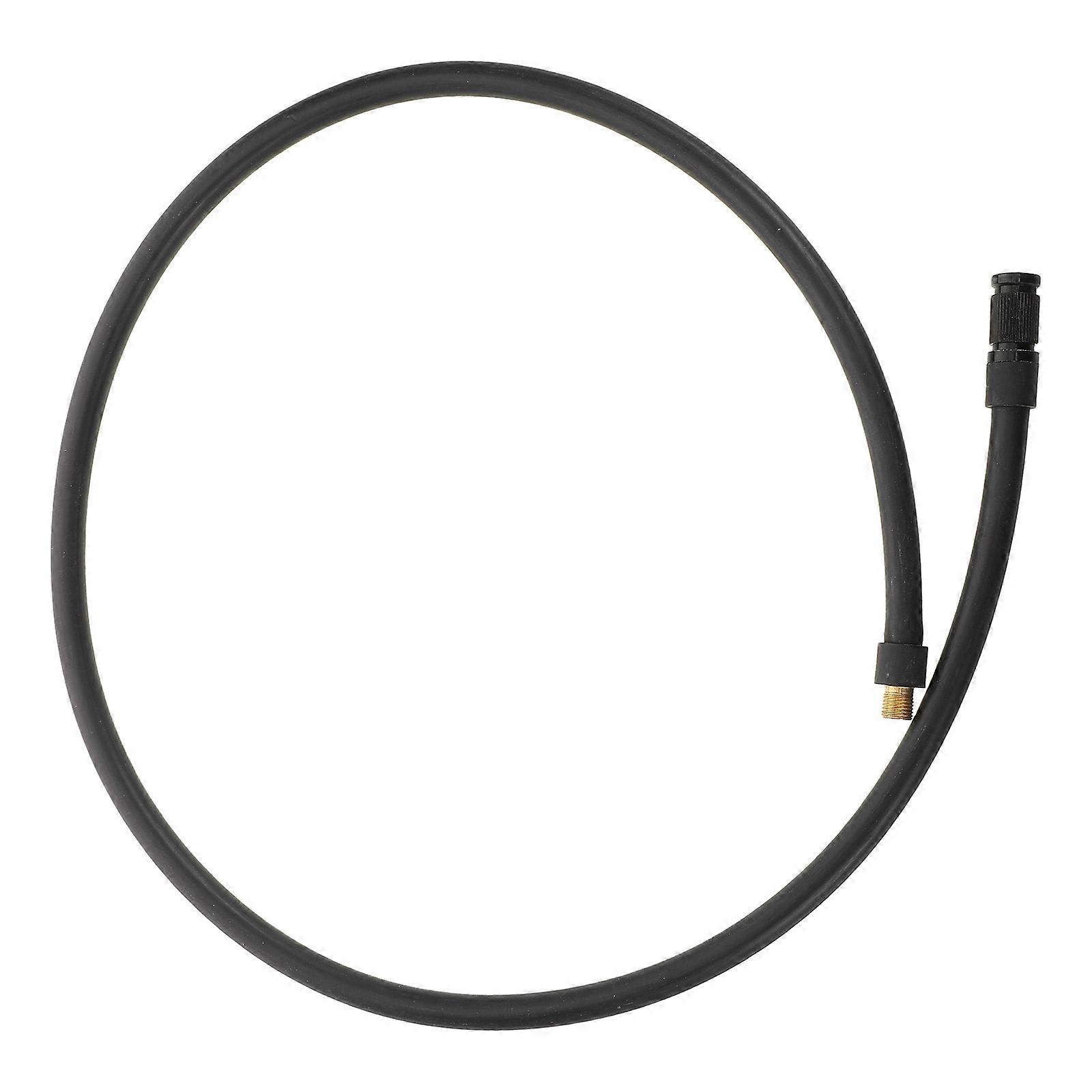 Black Tire Inflator Extension Hose for Quick Inflation with Threaded Design