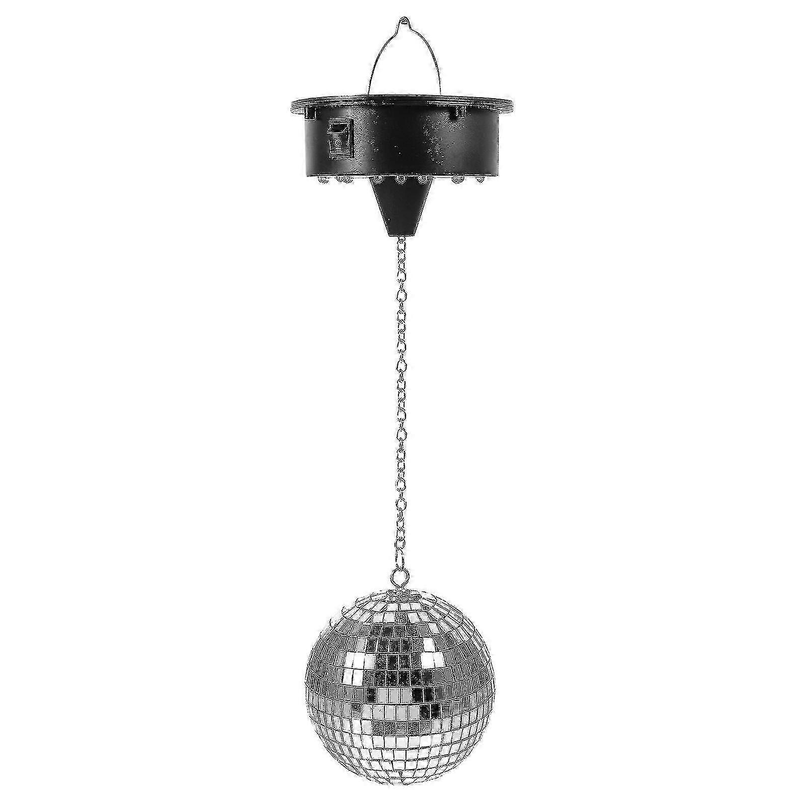Rotating Disco Mirror Ball - Hanging Spotlight for Party Stages