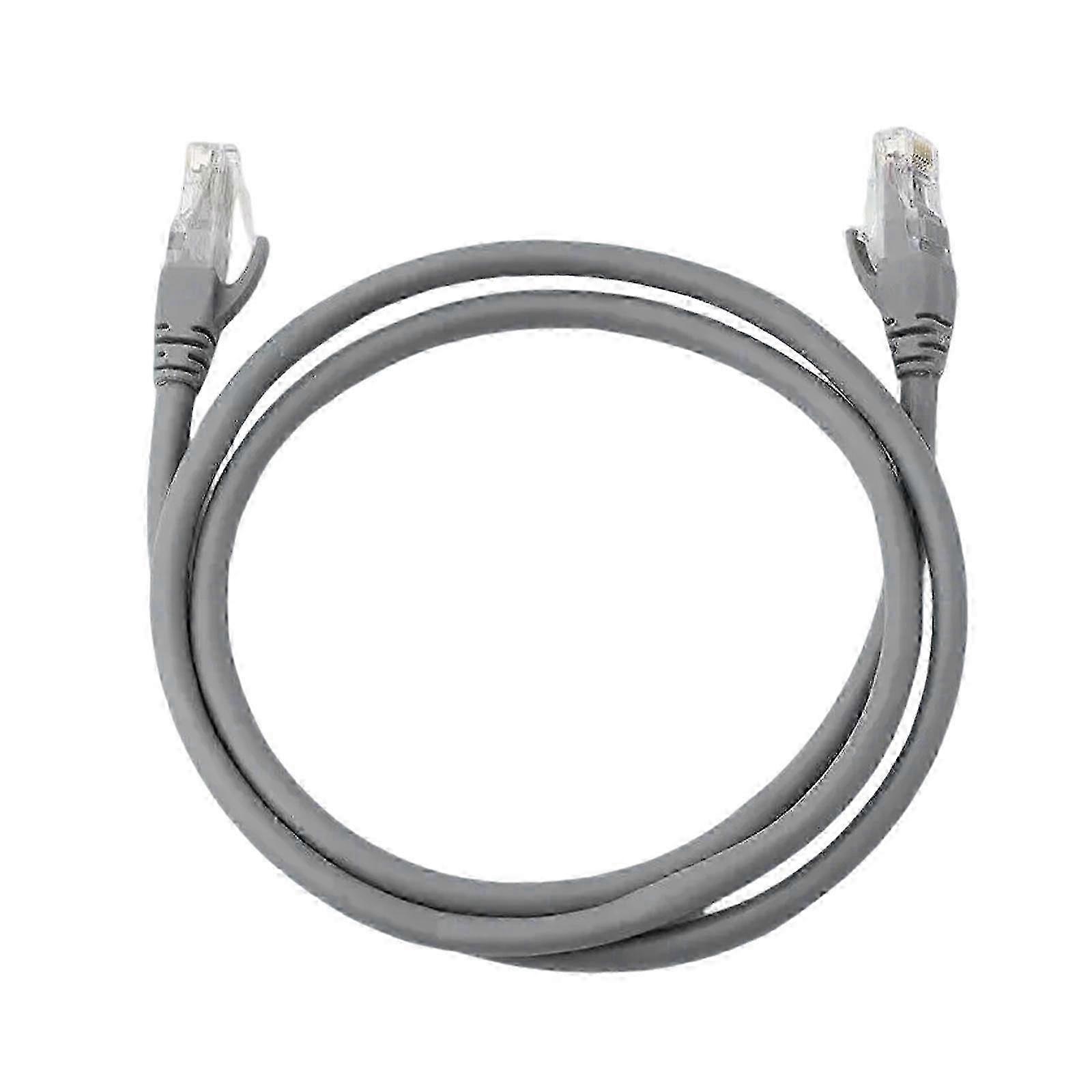 Cat6 Ethernet Cable Gray Fast Speed LAN Networking Patches Cord for Gaming and Streaming RJ45 24AWG 500MHz w