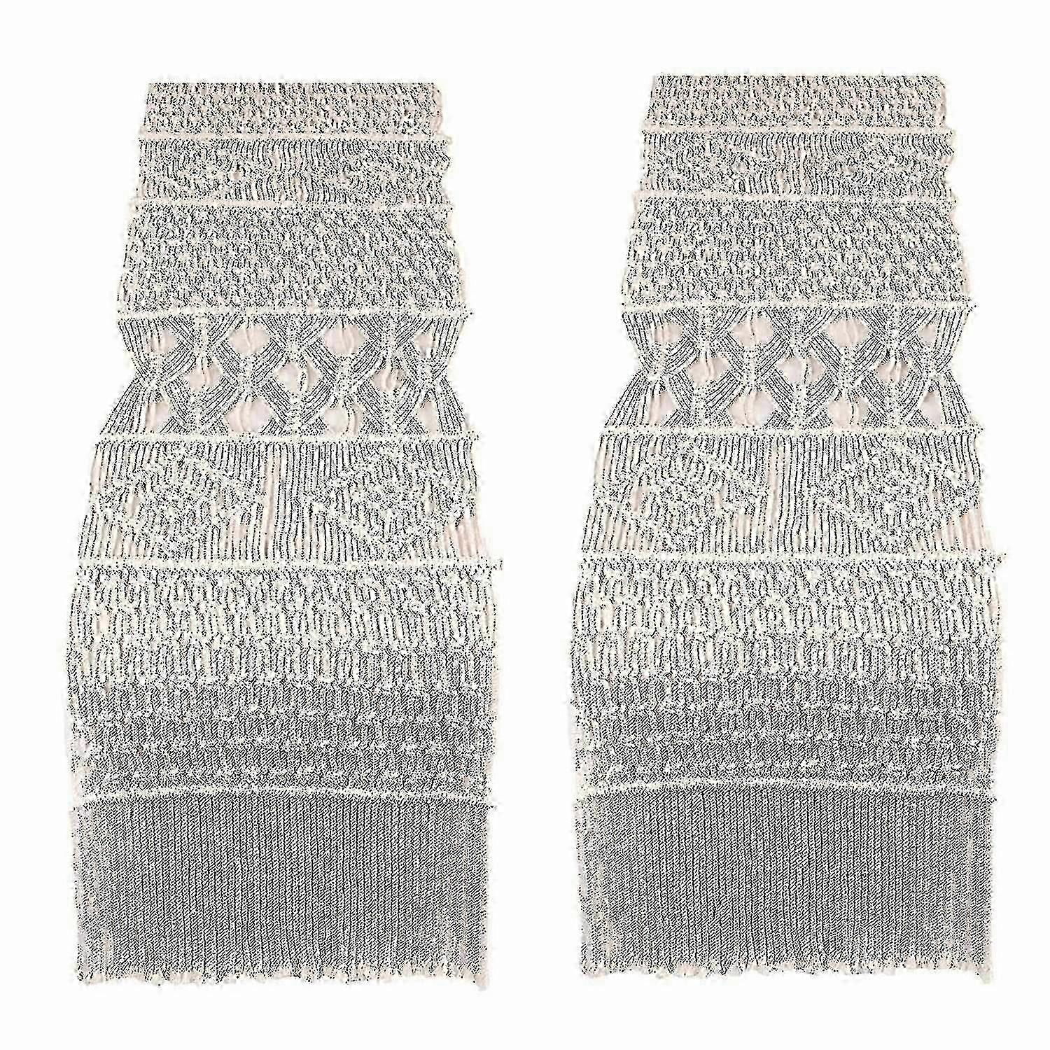 Macrame Table Runner, Boho Wedding Table Decor, Handwoven Vintage w