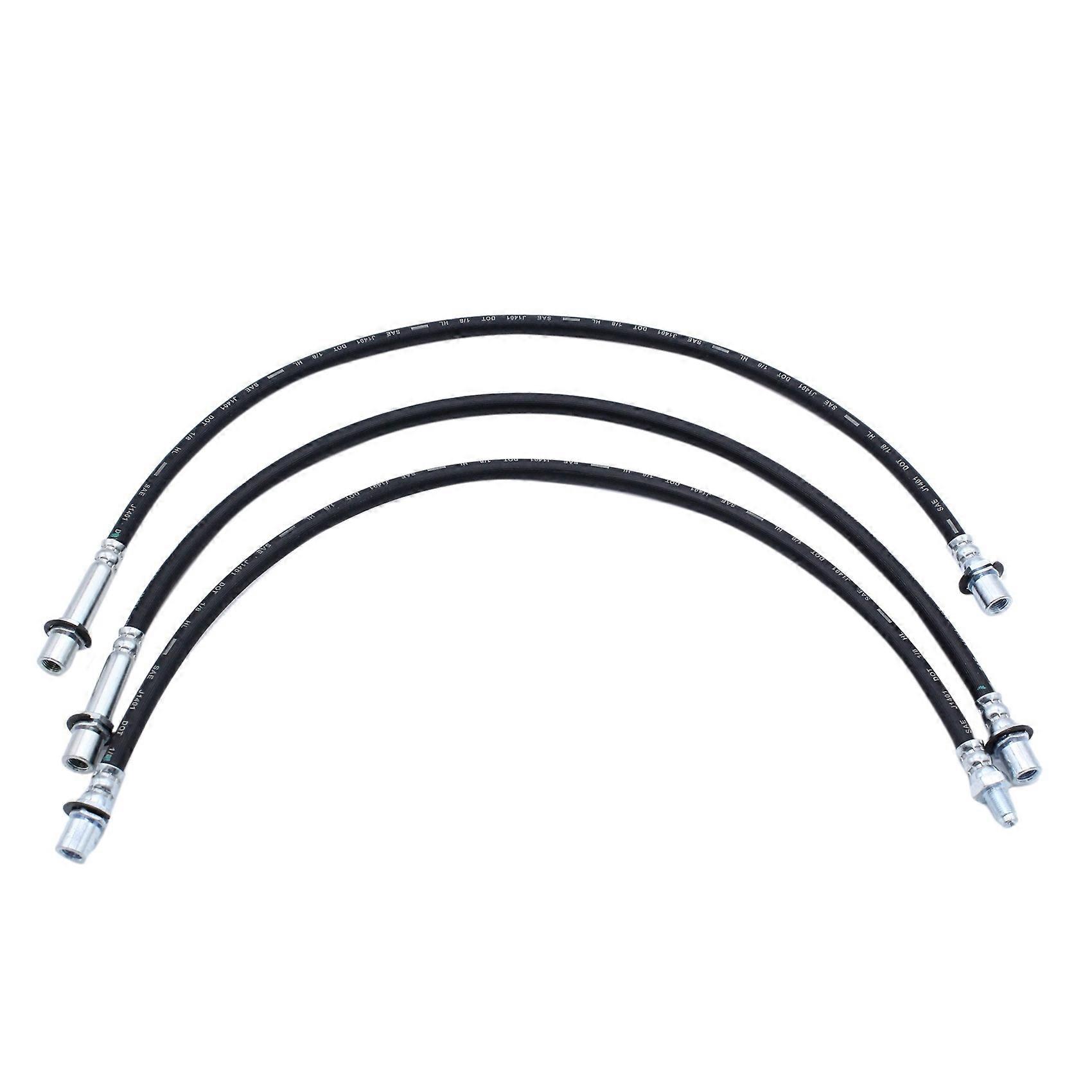 3Pcs Front Rear Extended Brake Line Hose Kit for LN106