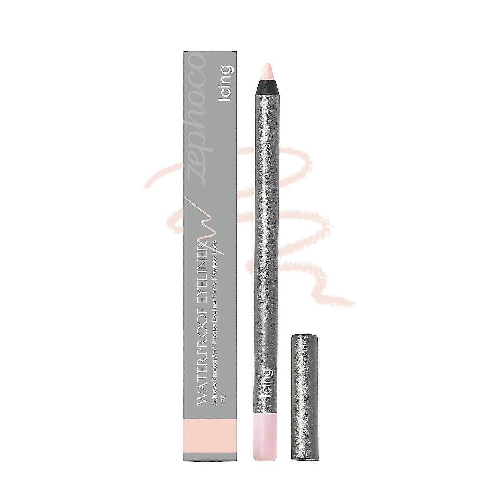 Zephoco Long-Lasting Smooth Eyeliner Gel Pen (Frosting Color) Naturally Outlines The Lines With A Silky And Non-Smudging Makeup Eyeliner Gel Pen