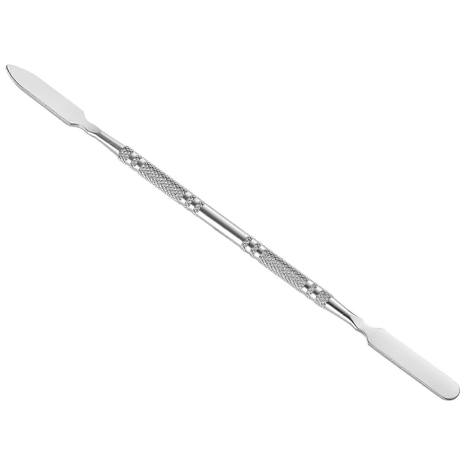 Stainless Steel Mixing Tool Color Modulation Bar Embossing Color Mixing Bar for Foundation Eye Shadow Concealer (Silver)