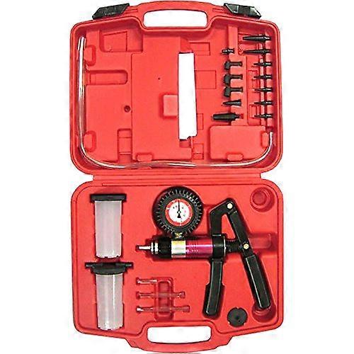 Vacuum and Pressure Test Kit with Brake Bleeder Pump, Dual Mode, Wide Range, Multiple Adapters