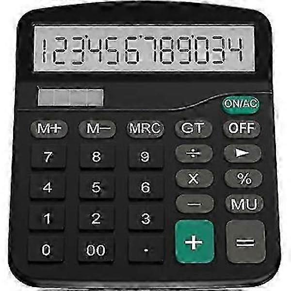 Calculator, Standard Function Desktop Calculator, Black