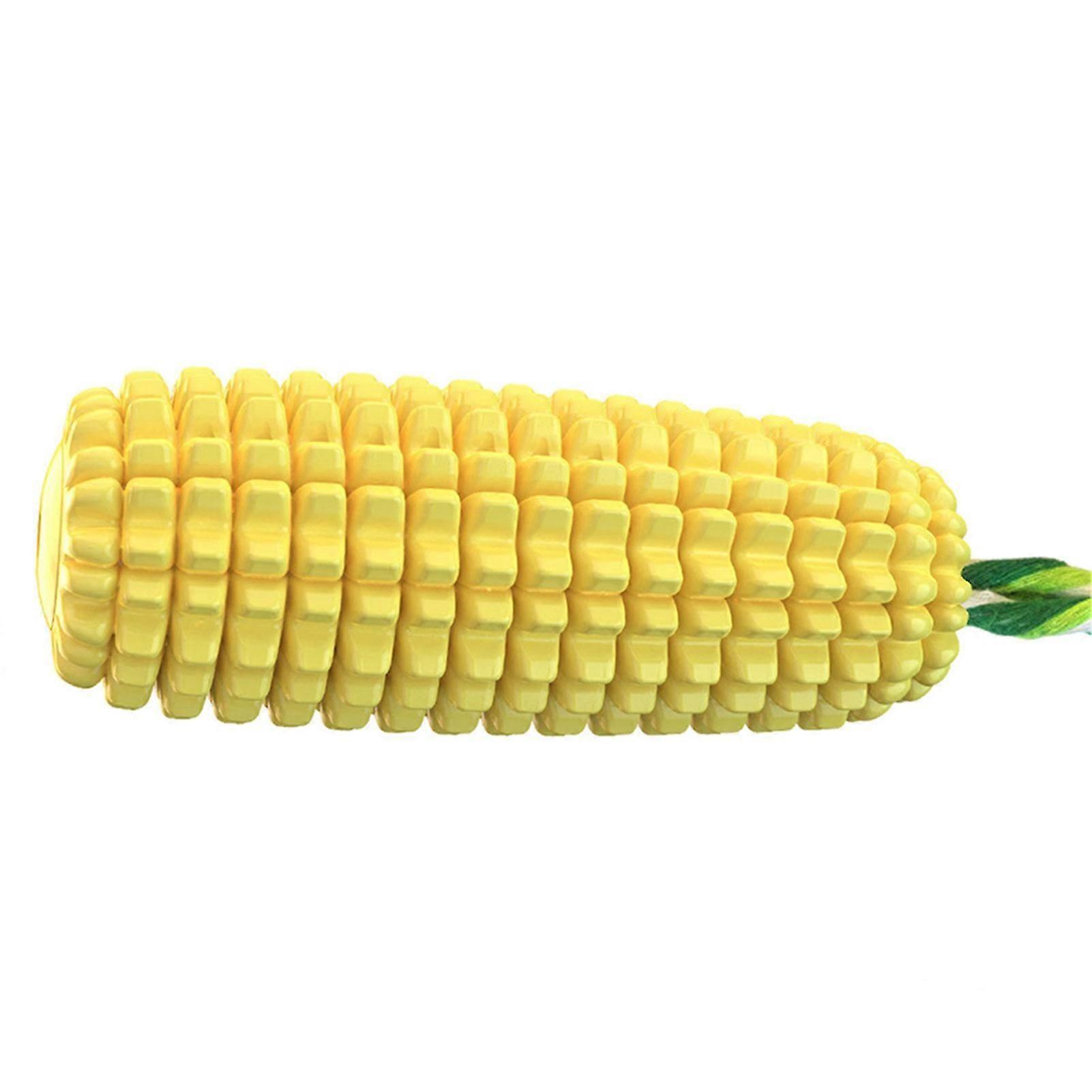 Soft Corn Shape Dog Squeaky Toy for Aggressive Chewers Teeth Cleaning Interactive Play for Small Medium Pets