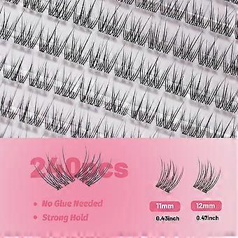 20/30D Natural False Eyelashes 1 box/60 clcomter Eyelash Extension 3D Rcomsia individual Eyelashes bunches Makeup Lashes wholesale