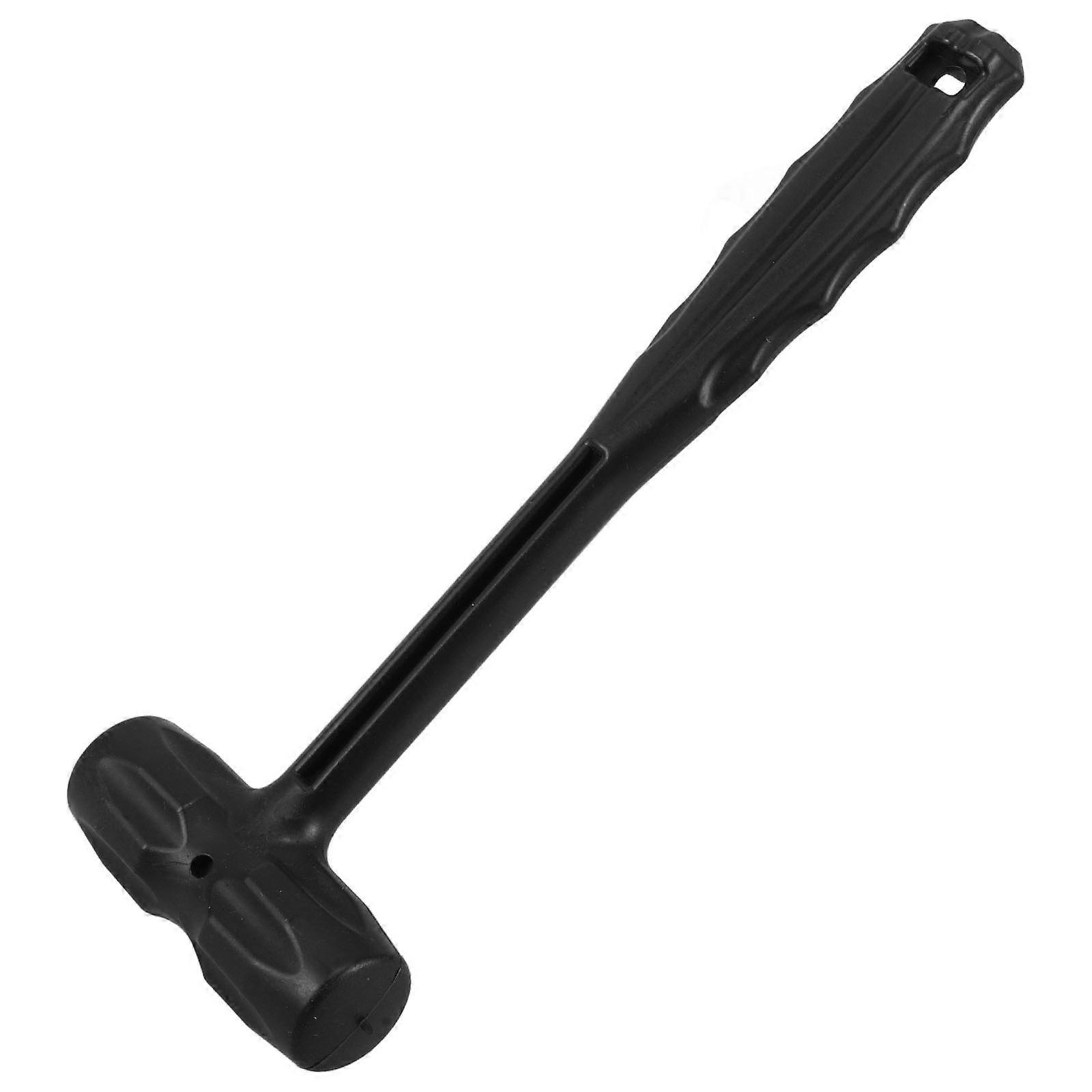 Black Plastic PP Hand Hammer with Ergonomic Handle for DIY Use Lightweight and Durable 1.5 lbs