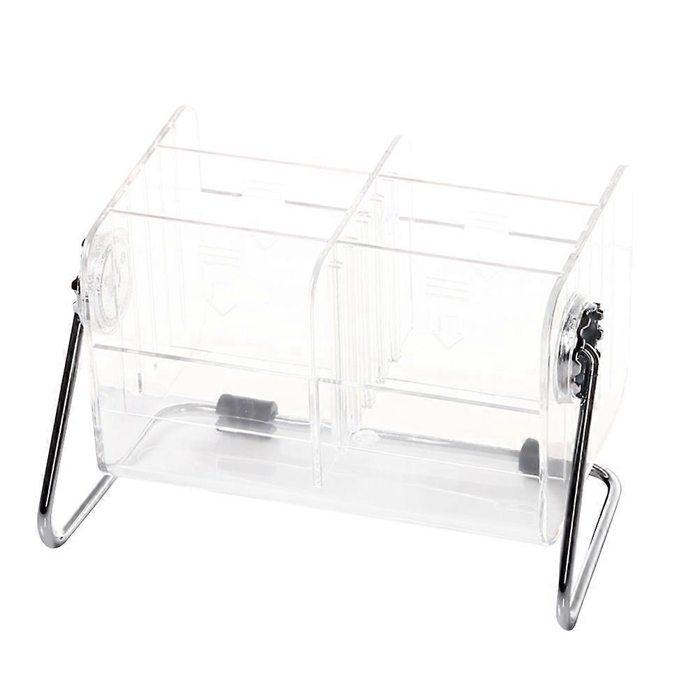 Transparent Acrylic Remote Controller Organizer with 6 Grids Phone Holder for Storage