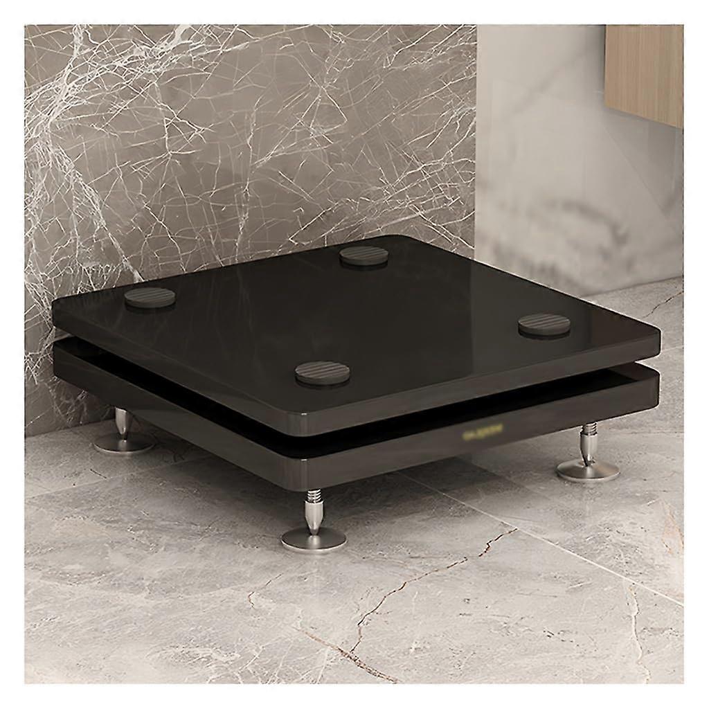 Adjustable Subwoofer Isolation Stand With Spikes And Rubber Feet For Studio Monitors Subwoofers Black 35x40cm On Wheels