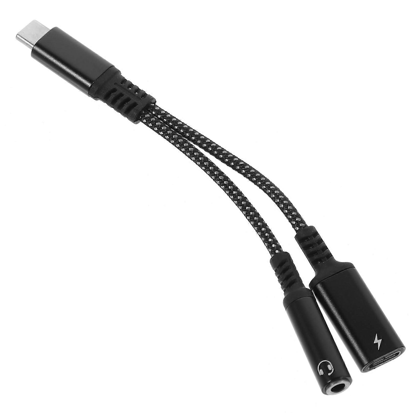 USB C Headphone Adapter Type C To 3.5mm Audio Port 30W PD 3.0 Fast Charging Laptops And Desktops Compatible