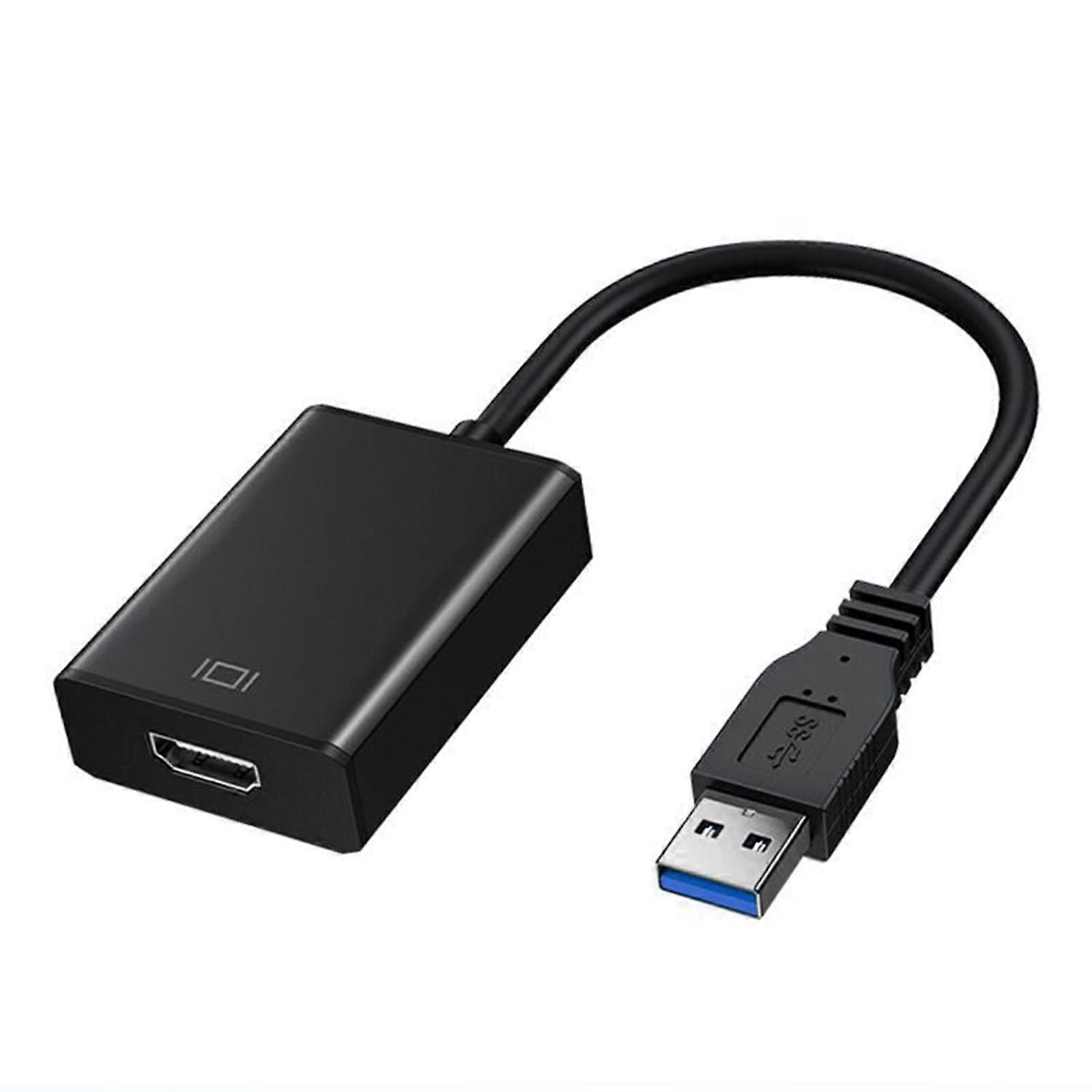 1080P USB3.0 Video Adapter For Display Output And Sound Synchronization Windows Mac Linux Compatible