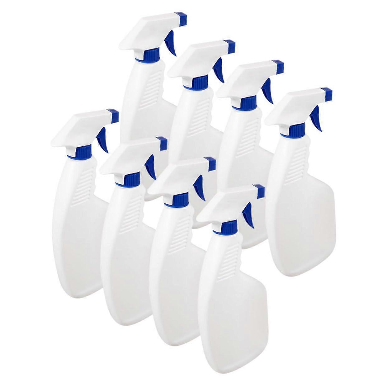 8pcs Plastic Spray Bottles 500ml Trigger Nozzle for Cleaning Solutions and Plant Care