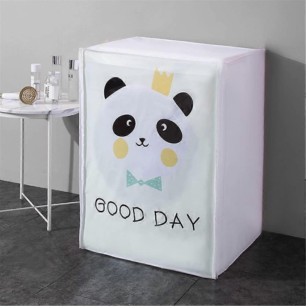 Waterproof Dustproof Washing Machine Cover Front Load Washer Protector 810kg Panda Design