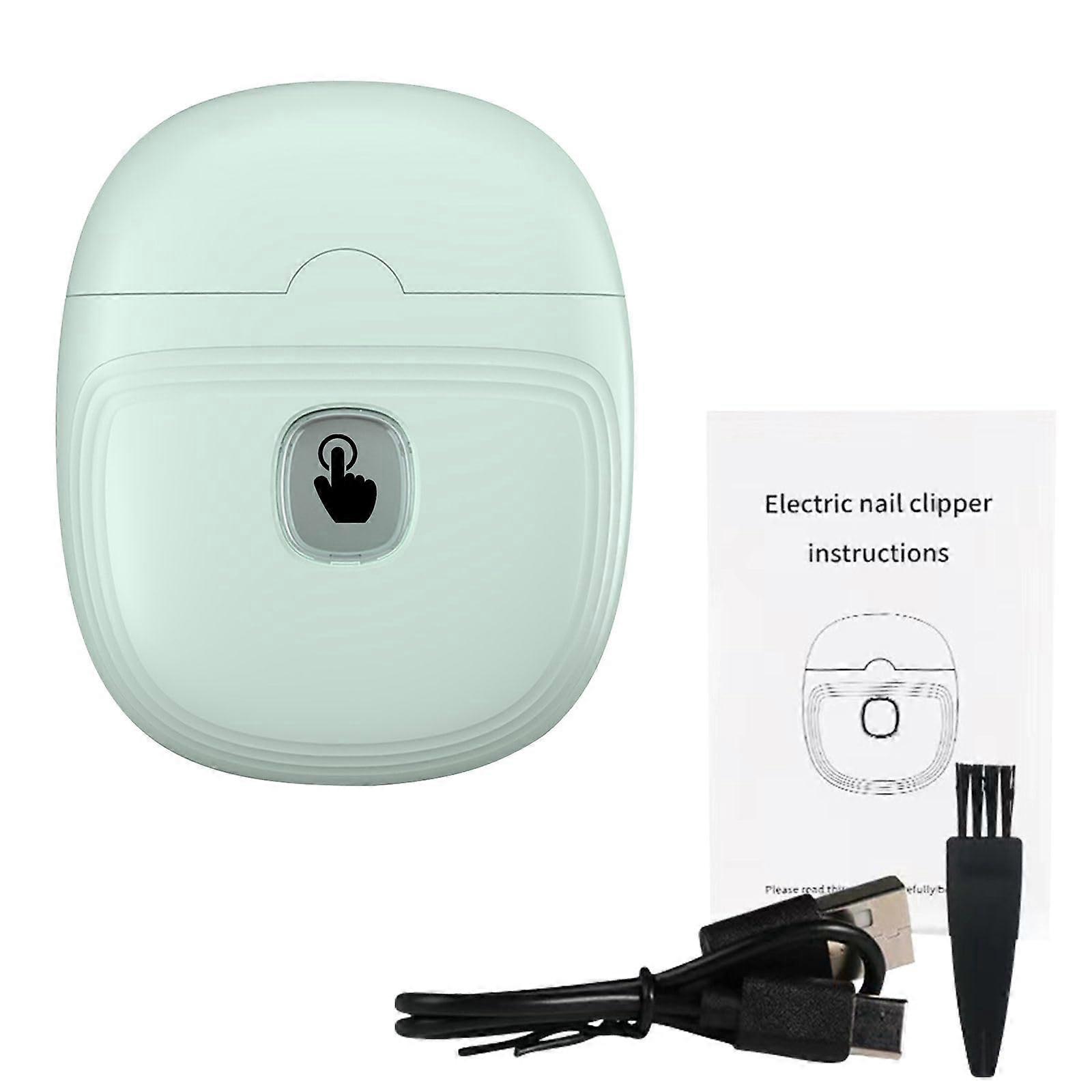 Electric Nail Clipper 2 in 1 with LED Light, USB Rechargeable Safe Automatic Nail Trimmer