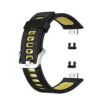 Miękki silikonowy dwukolorowy pasek do zegarka Huawei Watch Fit