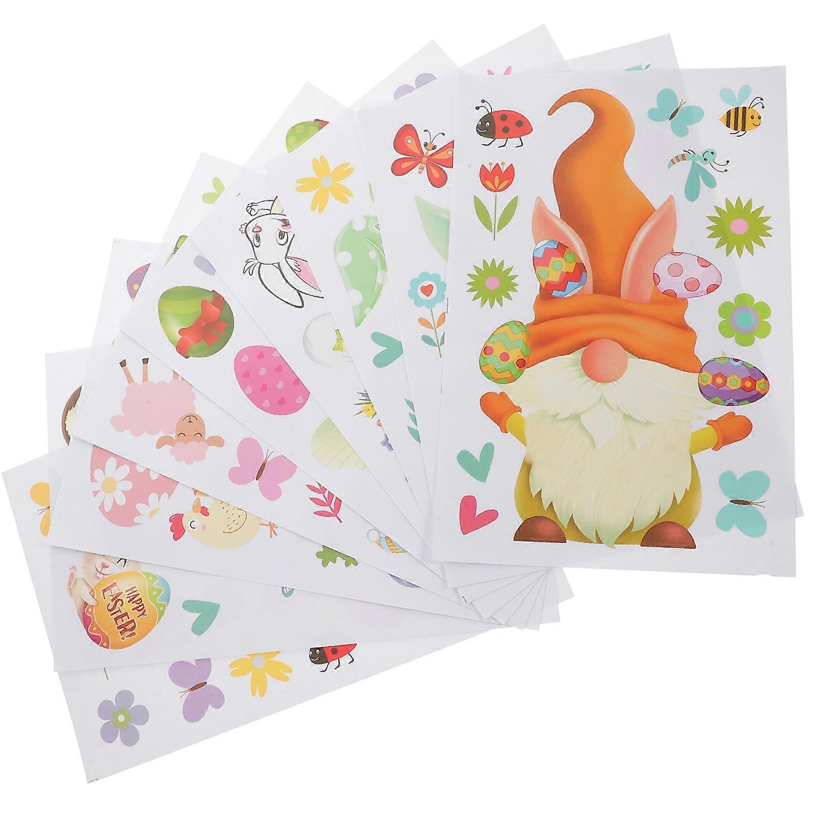 Easter Window Cling Stickers for Decor Door Decoration 27 Sheets Kit