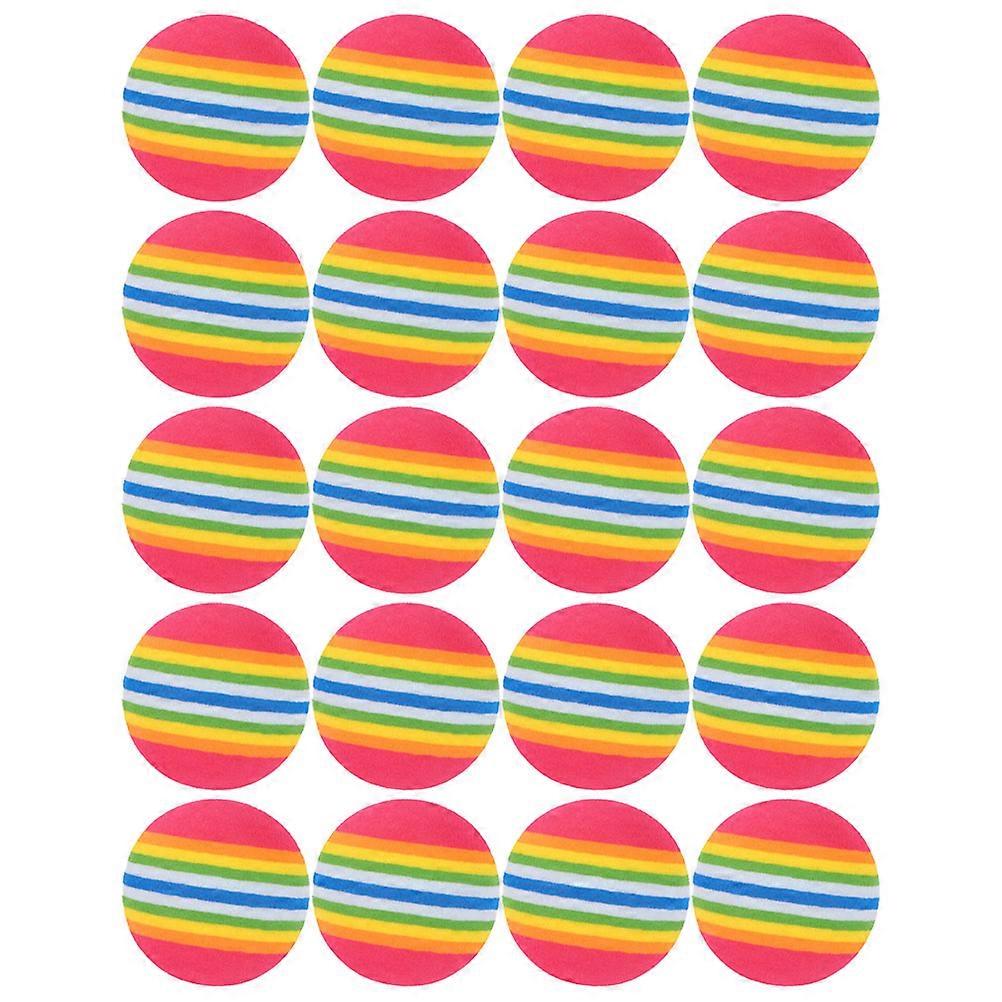 Rainbow Golfs Ball Training Ball for Golf Practice 20Pcs Eva Material