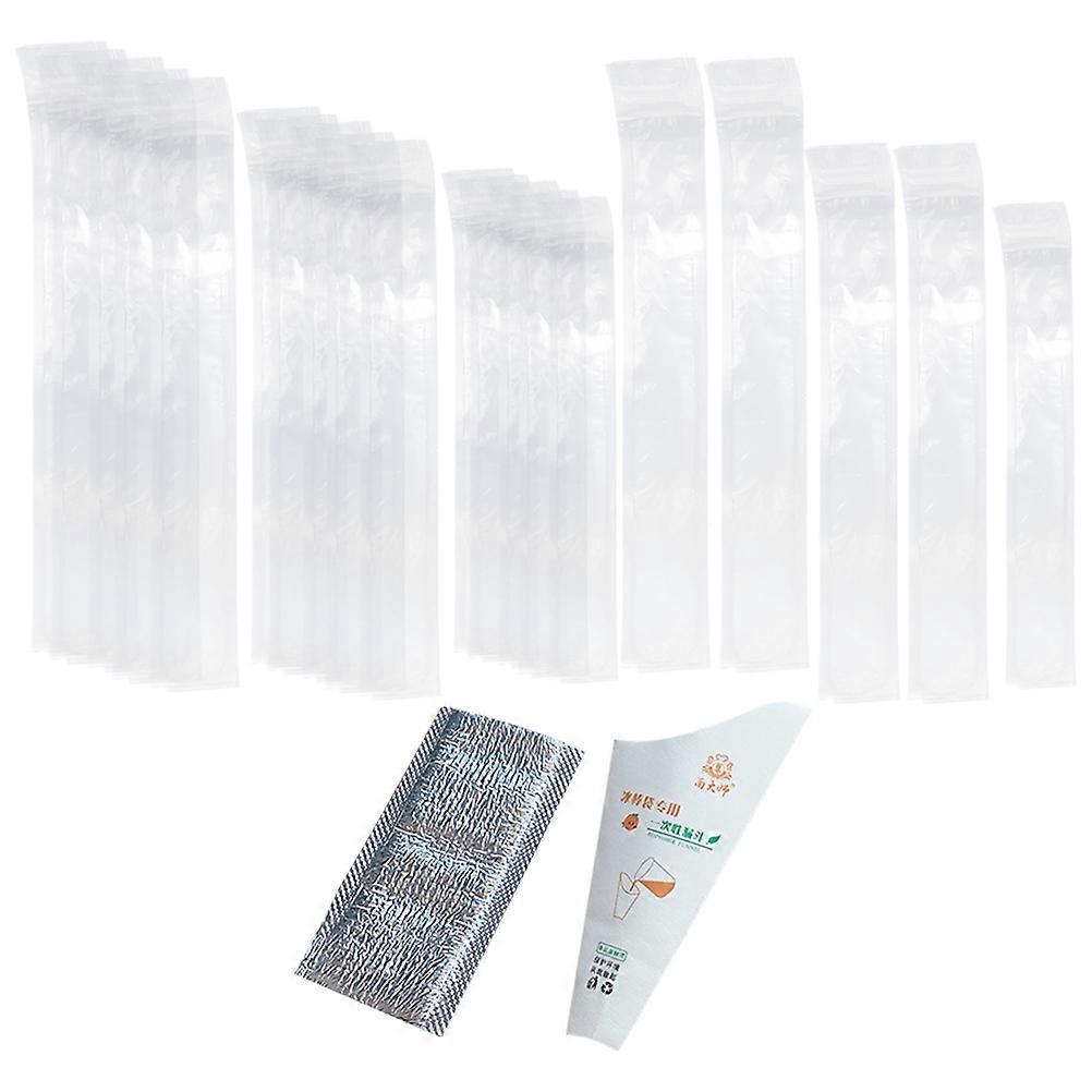 Ice Bag Disposable Ice Mold Bag for Making 1Set Transparent Pe Material