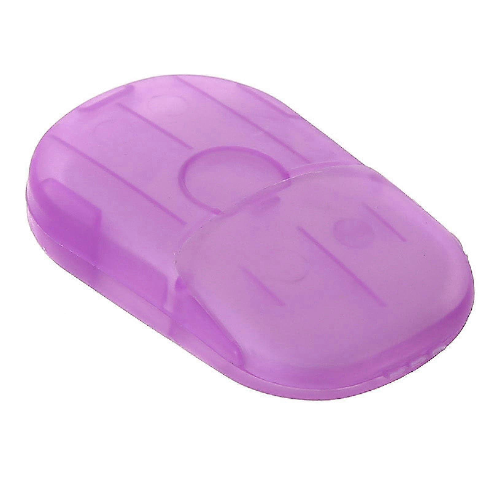 Portable Travel Soap Sheets Mini Box Hand Washing Paper Assorted Colors Compact Leak