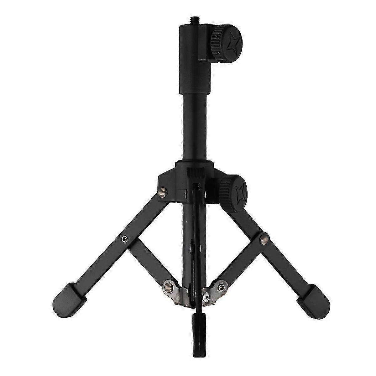 Mini Tabletop Tripod Microphone Mic Stand Holder with Threaded for Meetings Lectures Speaking and Ec