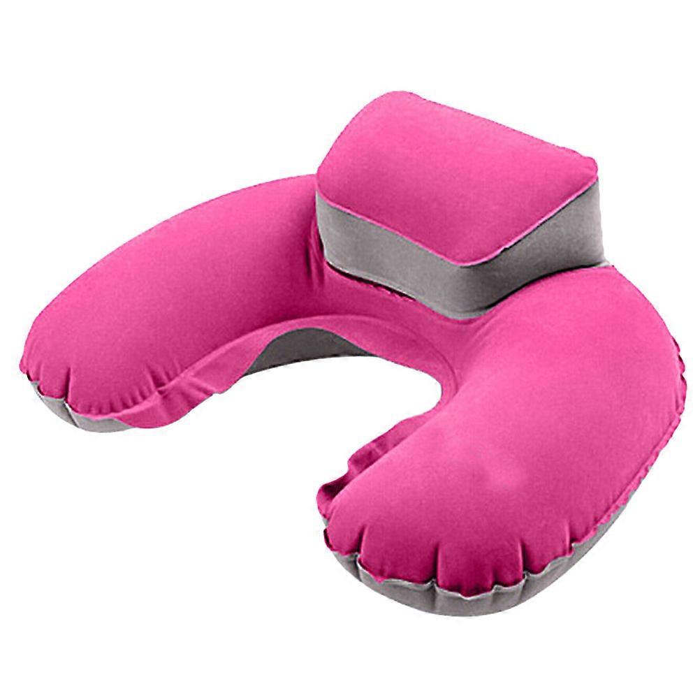 Inflatable Pillow Cushion for Sleeping Use 2Pcs Rosy Head Neck Support