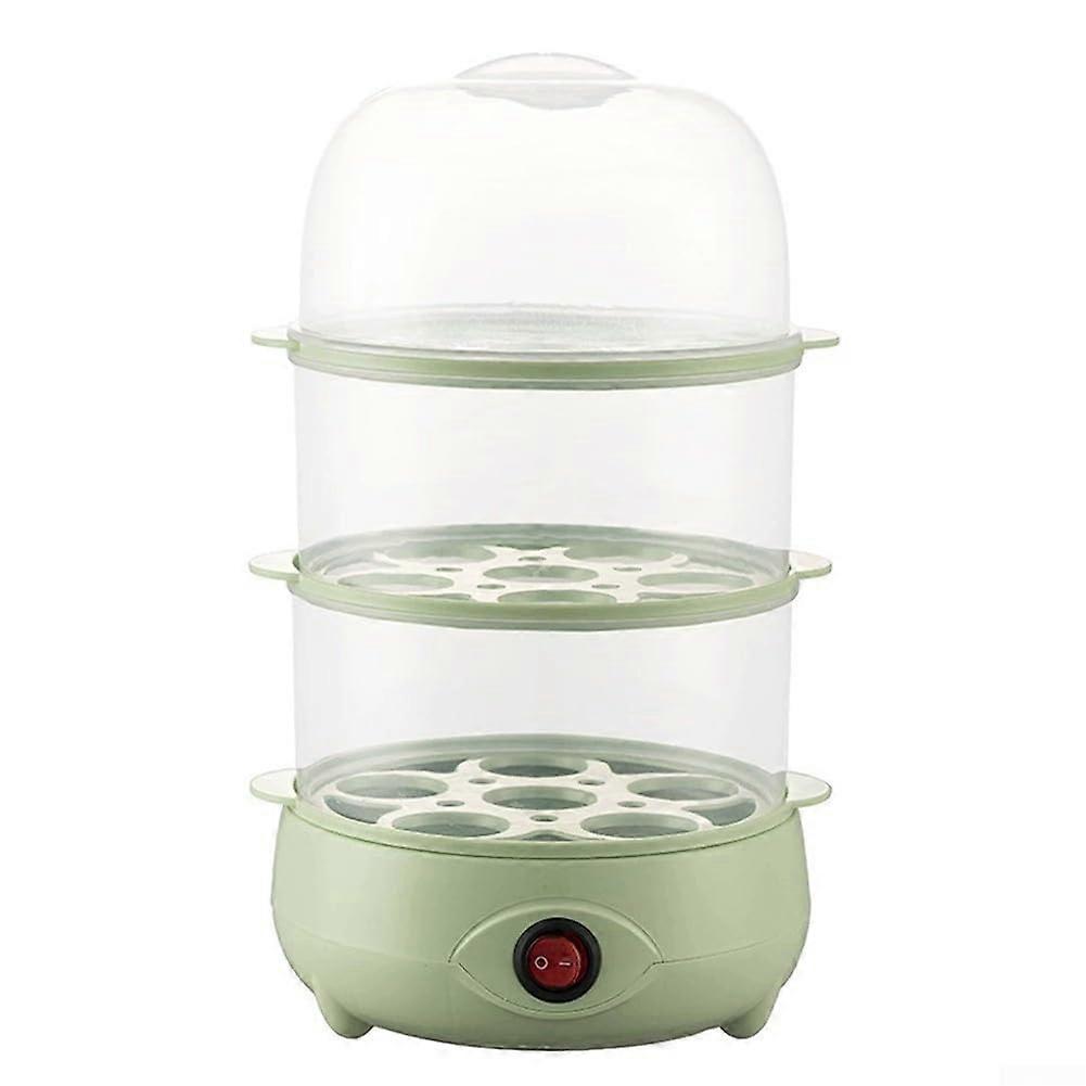 Electric Egg Cooker with Auto PowerOff and AntiDryBurning, 3Layer Egg Steamer for Breakfast