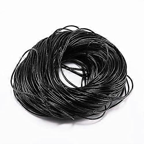 Leather Cord 5m Round Bracelet String for DIY Jewelry Making and Craft Projects